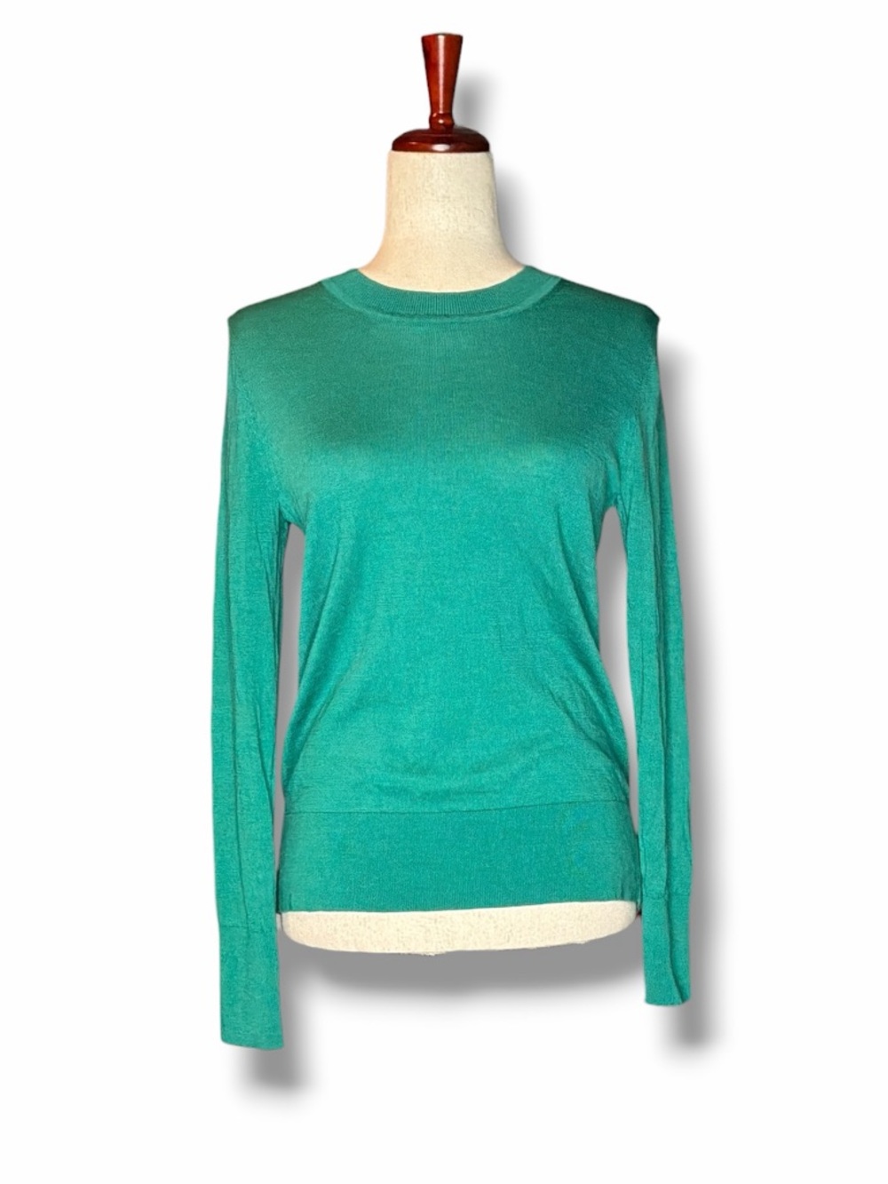 Gap Jade Green Crewneck Merino Wool Pullover Sweater Size Small